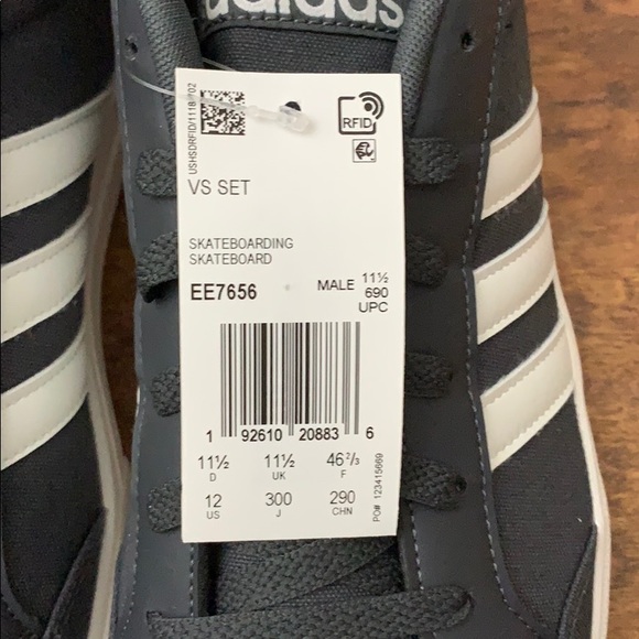 Adidas VS Set Grey Six/Running White-Core Black EE7656 Men's Size 8.5 -  Newegg.com